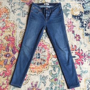 Madewell 9” high rise skinny jean